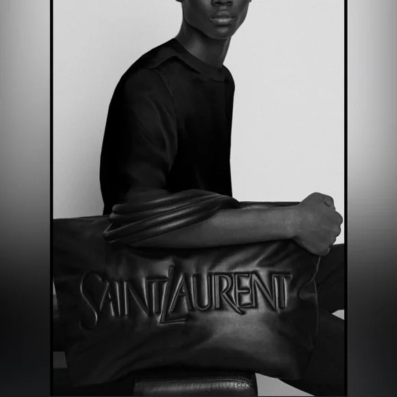 Saint Laurent Black Quilted Leather Tote Bag - Picture 3 of 10